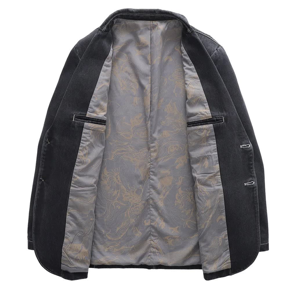 Men's Vintage Wash Denim Blazer | Lachlan_3