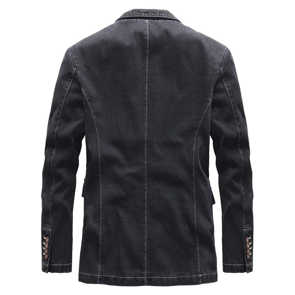 Men's Vintage Wash Denim Blazer | Lachlan_4