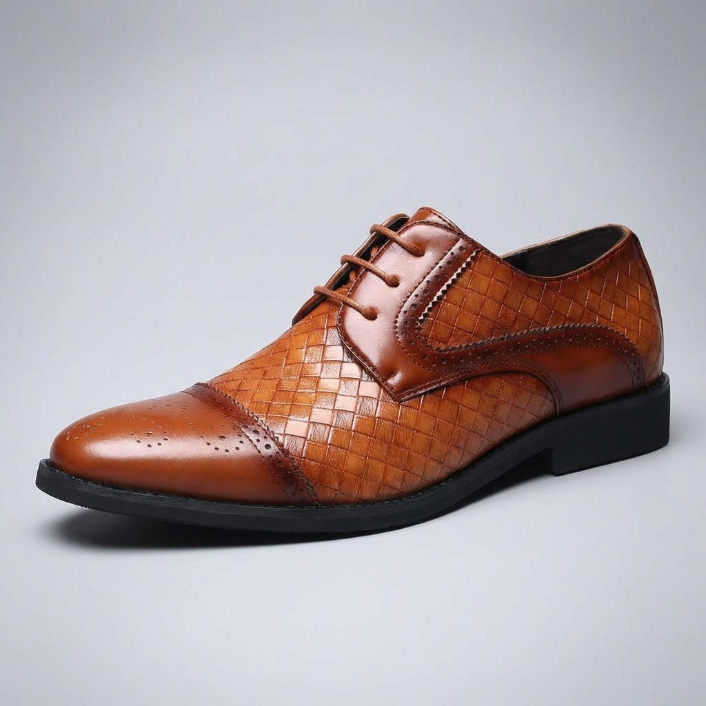 Men's Italian Leather Brogue Shoes | Phelan_12