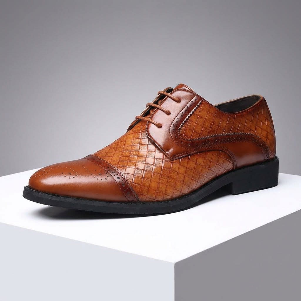 Men's Italian Leather Brogue Shoes | Phelan_14