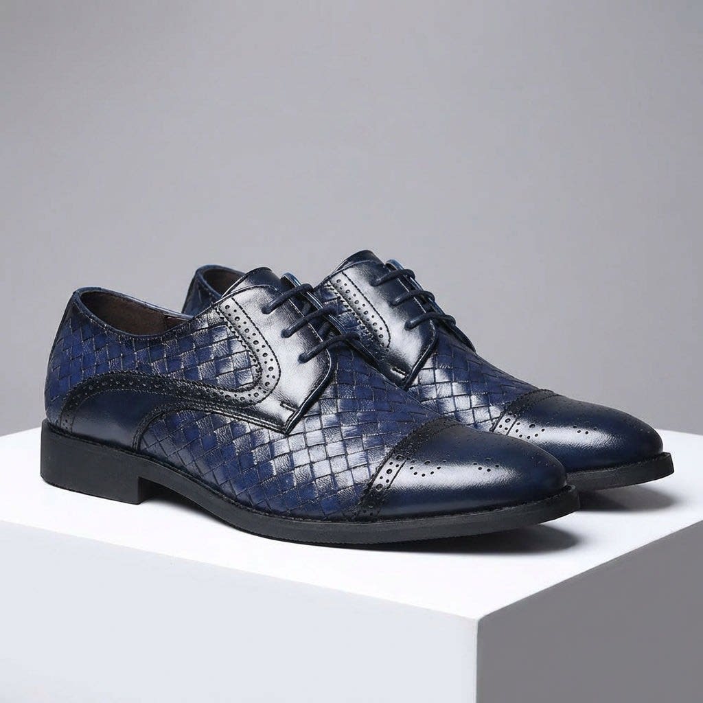Men's Italian Leather Brogue Shoes | Phelan_15