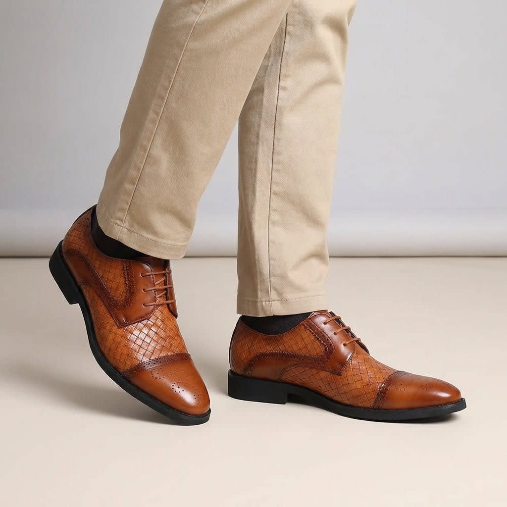 Men's Italian Leather Brogue Shoes | Phelan_4