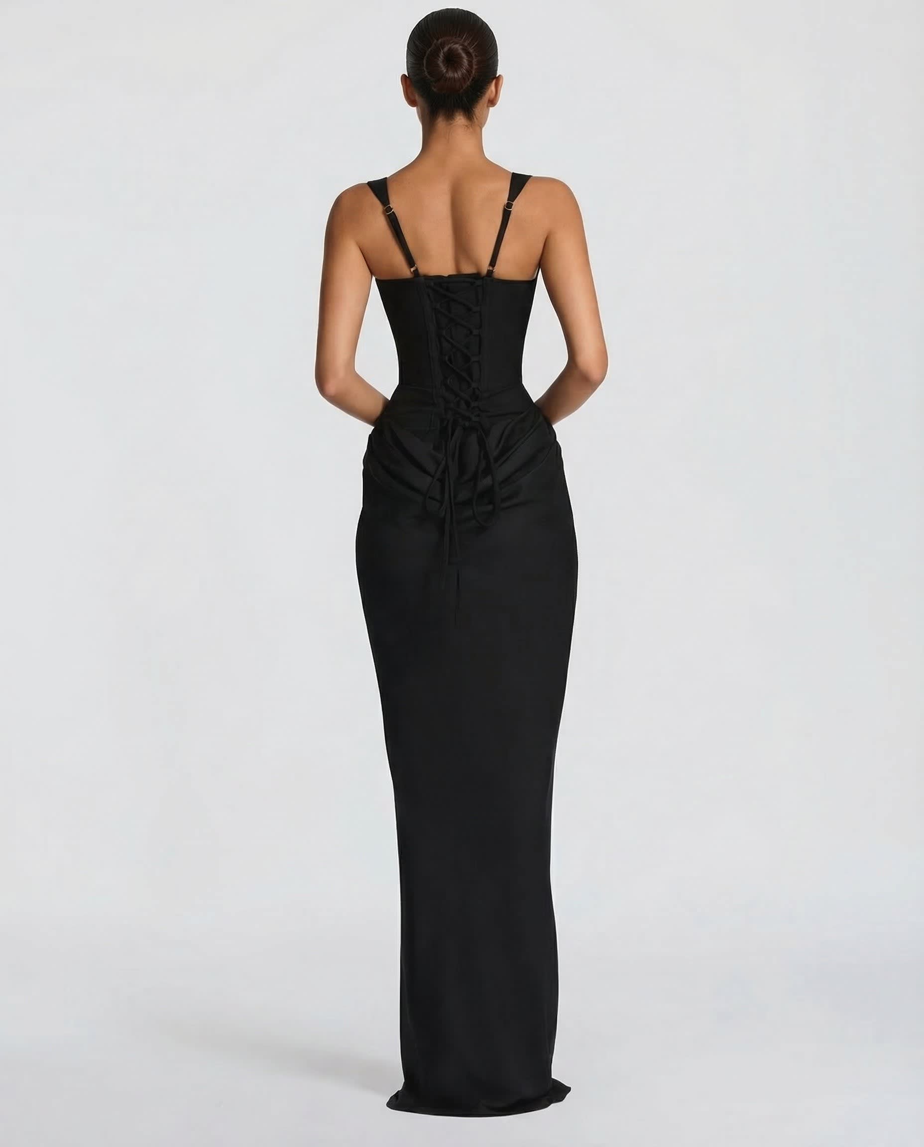 Women's Corset Bodice Maxi Dress | Cressida_2