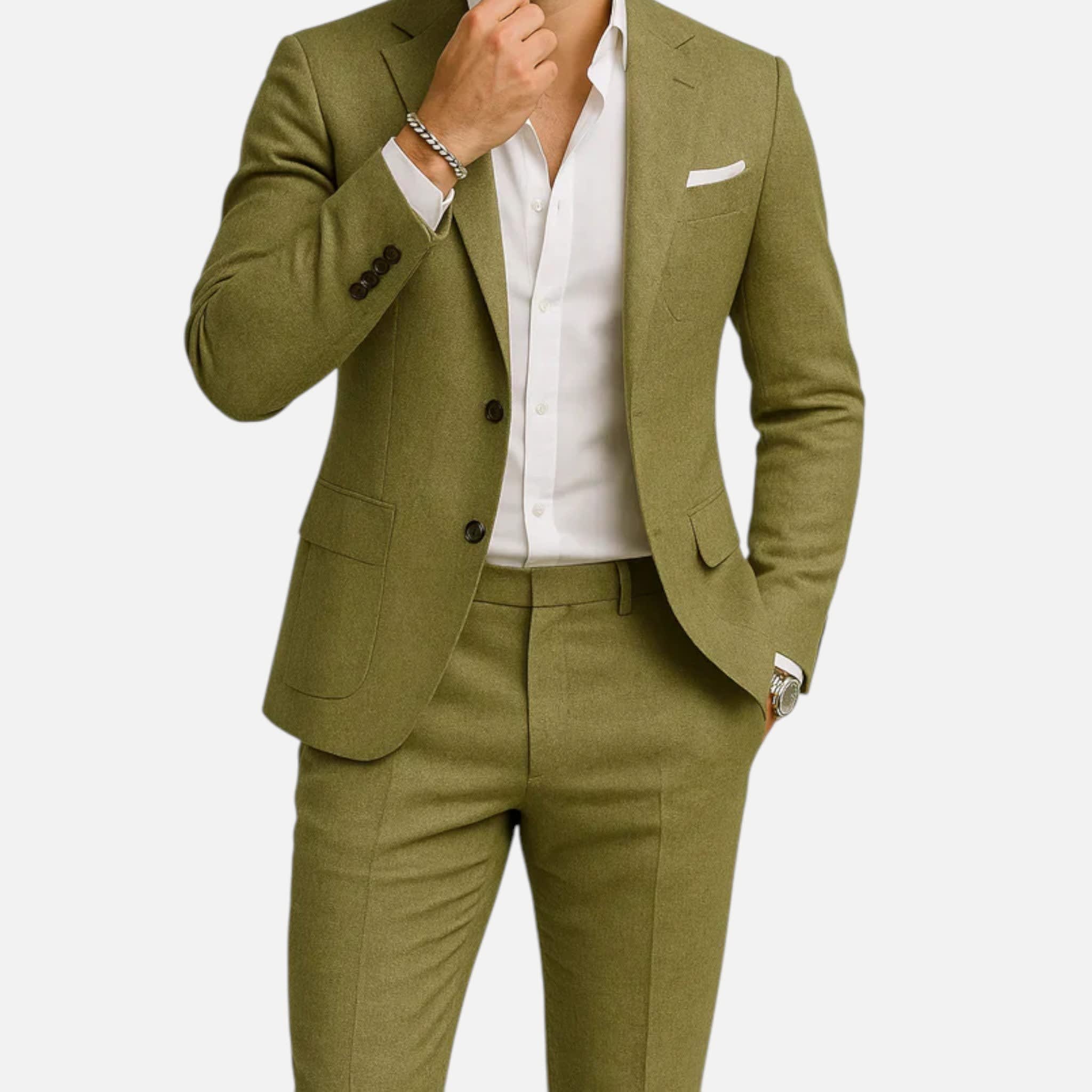 Men's Linen Two-Piece Suit | Kieran_3
