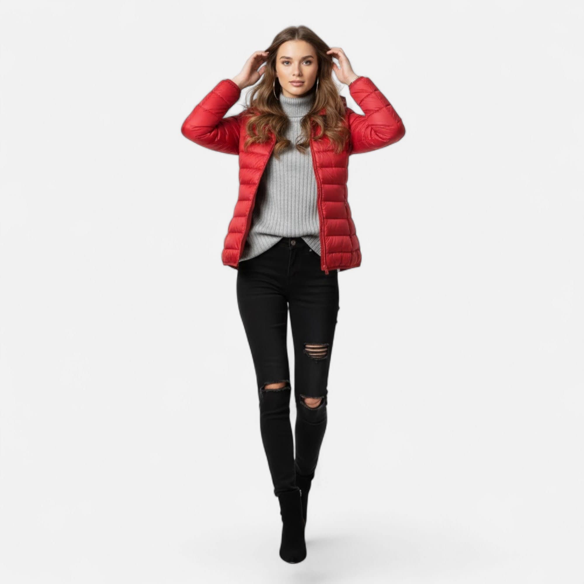 Women's Down Filled Hooded Jacket | Eliza_9