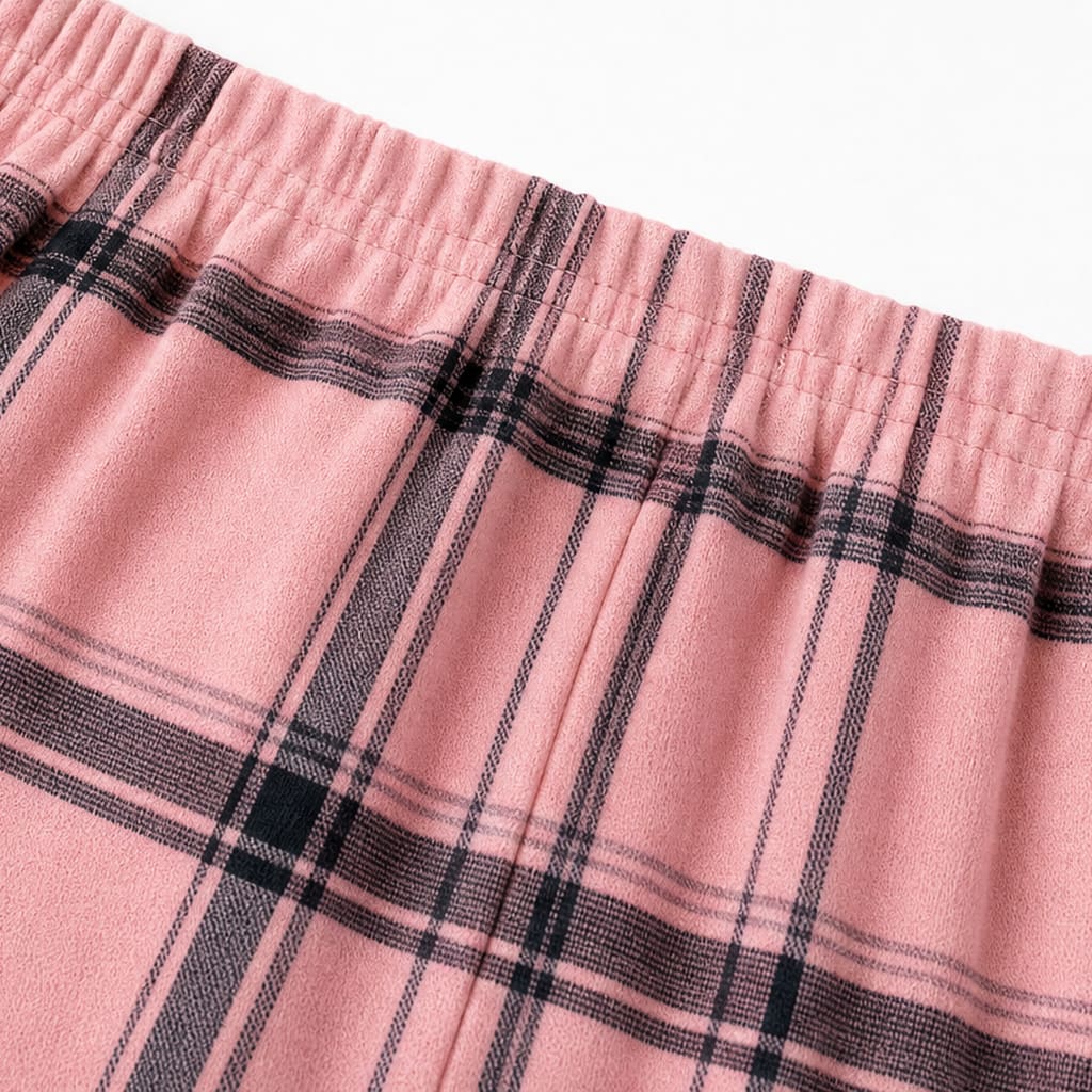 Women's V-Neck Knit Plaid Leggings Set | Lexi_9