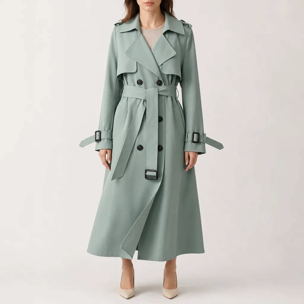Women's Belted Double-Breasted Trench Coat | Aria_2