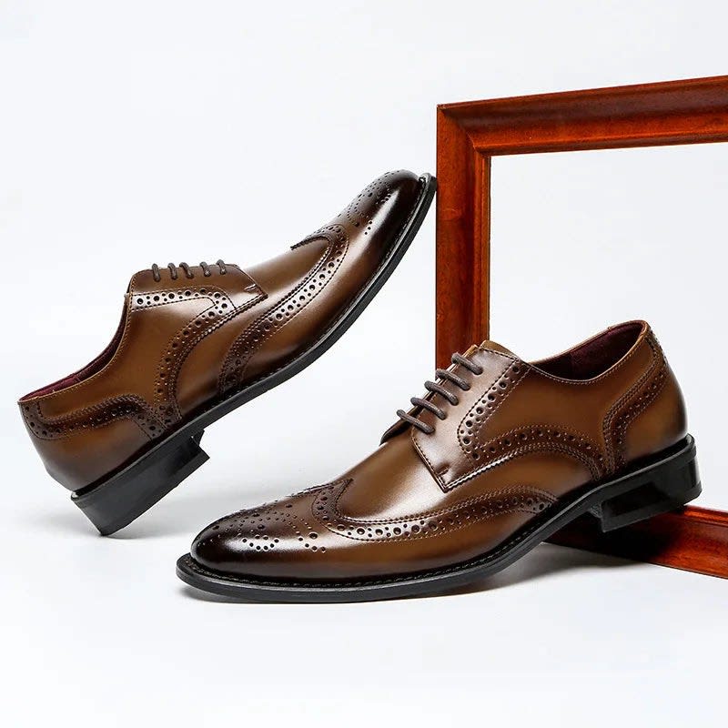 Men's Leather Wingtip Brogue Shoes | Gruffydd_1