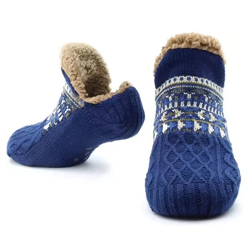 Women's Fleece Lined Knitted Slipper Socks | Beverley_2