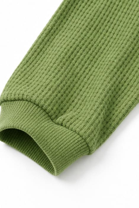 Women's Waffle Knit Henley Lounge Set | Joy_7