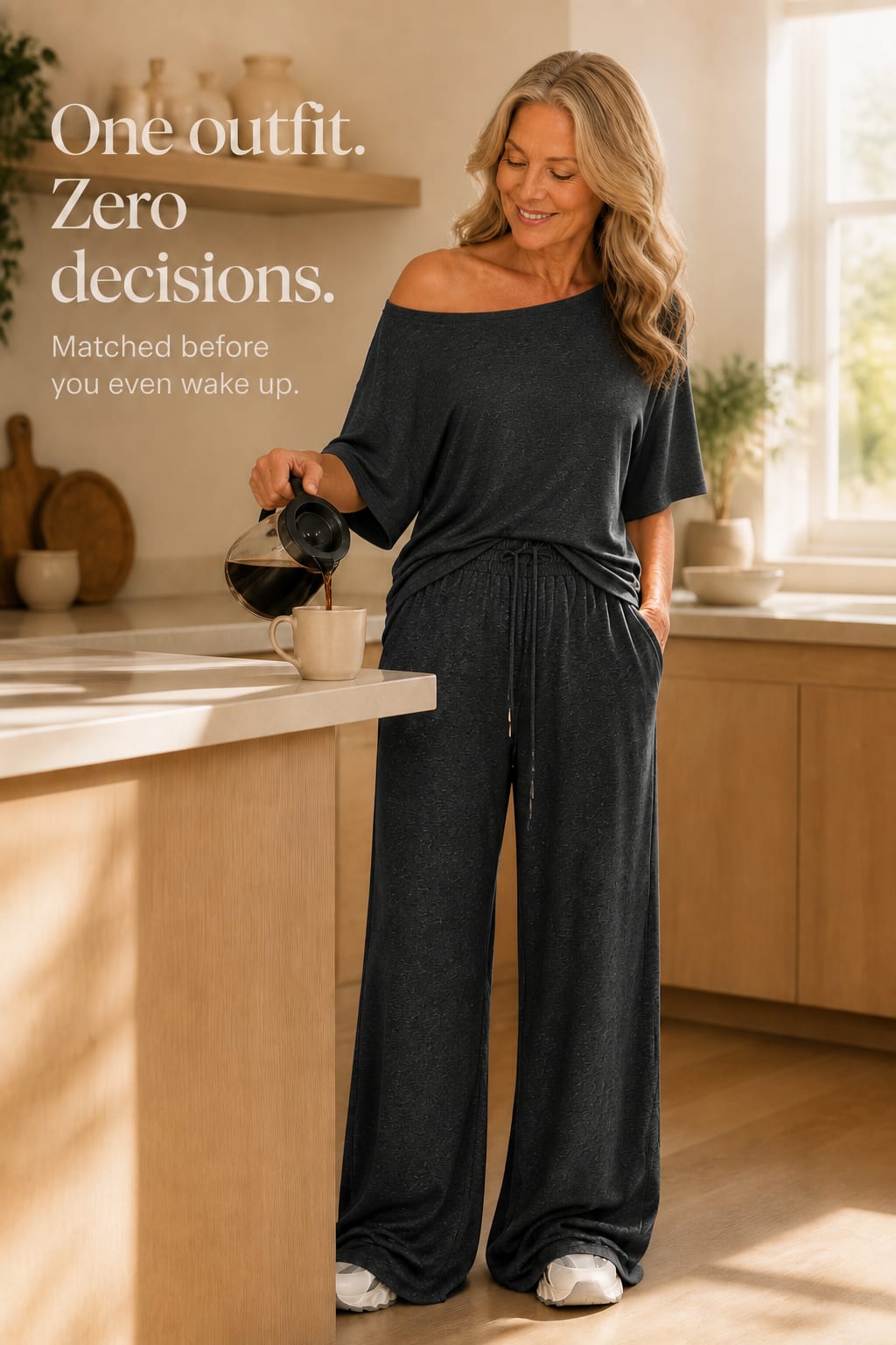Women's Off-Shoulder Wide Leg Co-ord Set | Lorraine_7