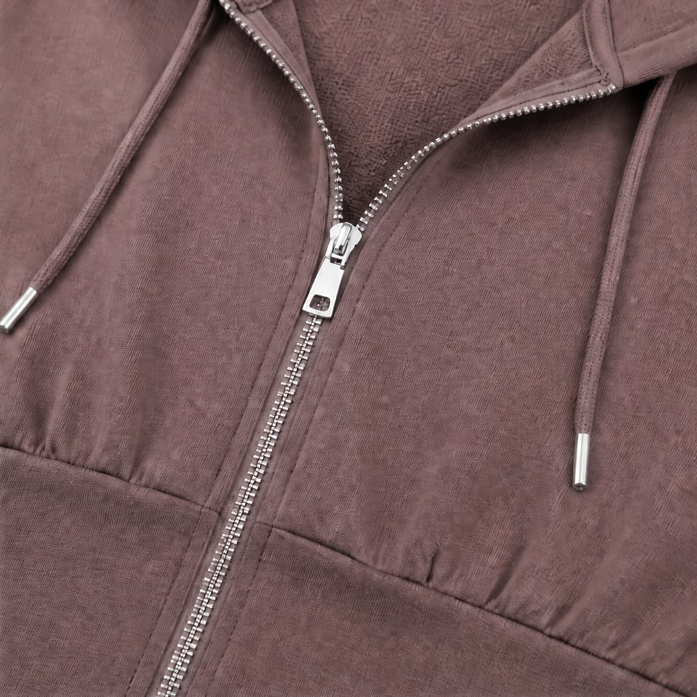 Women's Zip Hoodie Slim Fit Tracksuit | Michelle_6