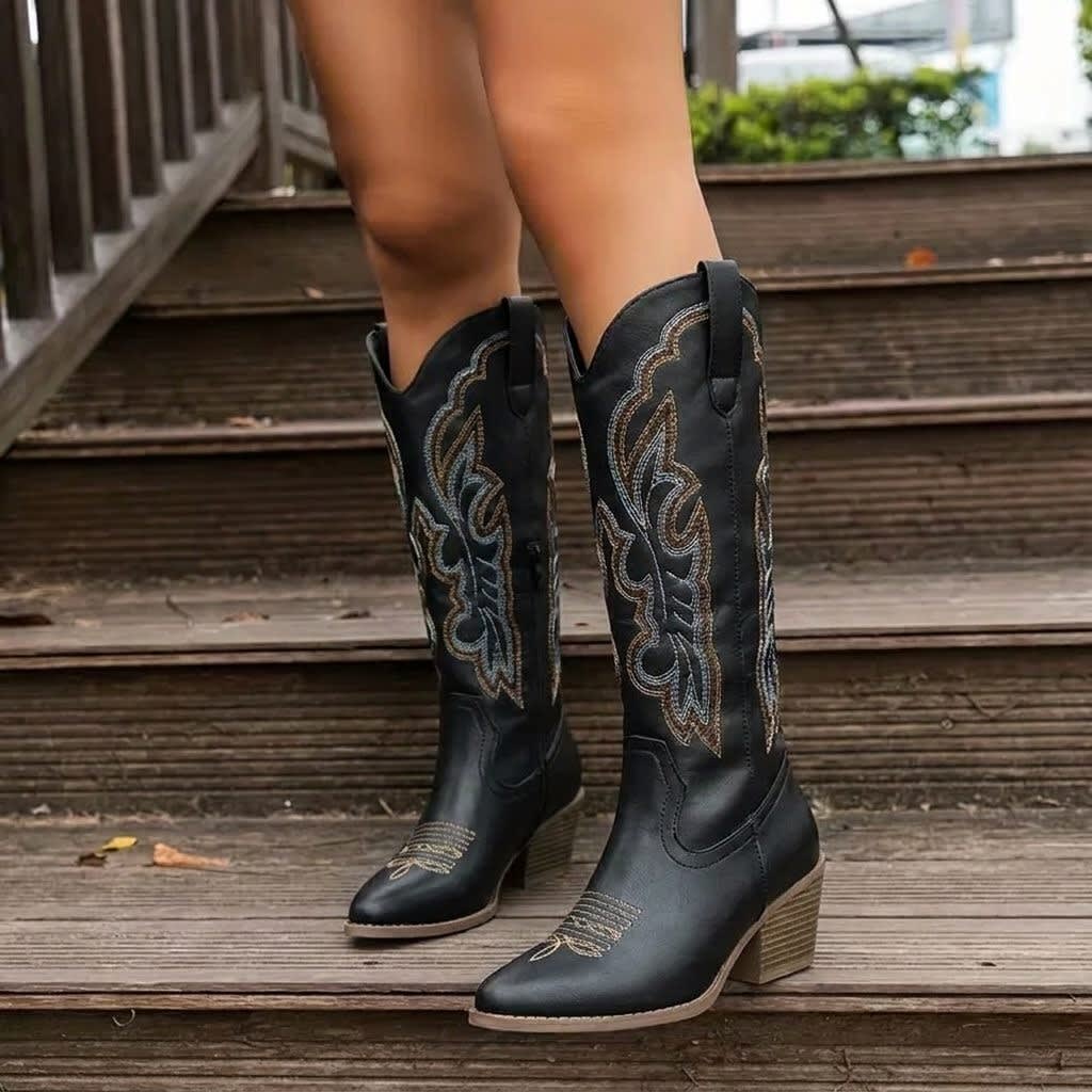 Women's Embroidered Western Boots | Eilidh_15