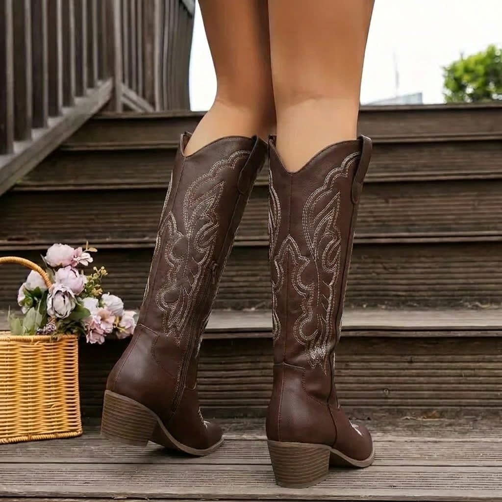 Women's Embroidered Western Boots | Eilidh_4