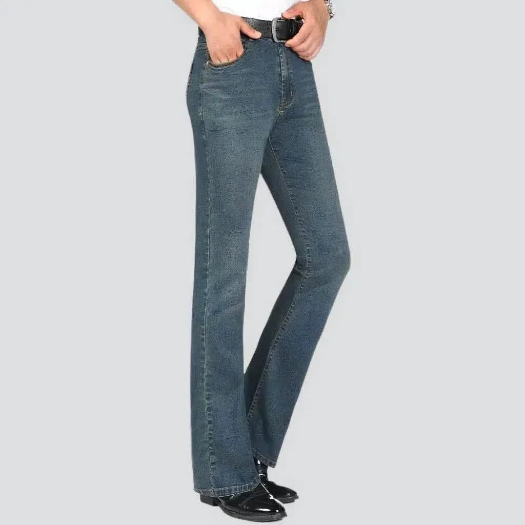 Men's Whiskered Bootcut Jeans | Alistair_7
