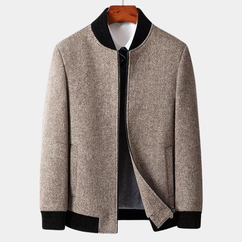 Men's Herringbone Wool Jacket | Nathaniel_1
