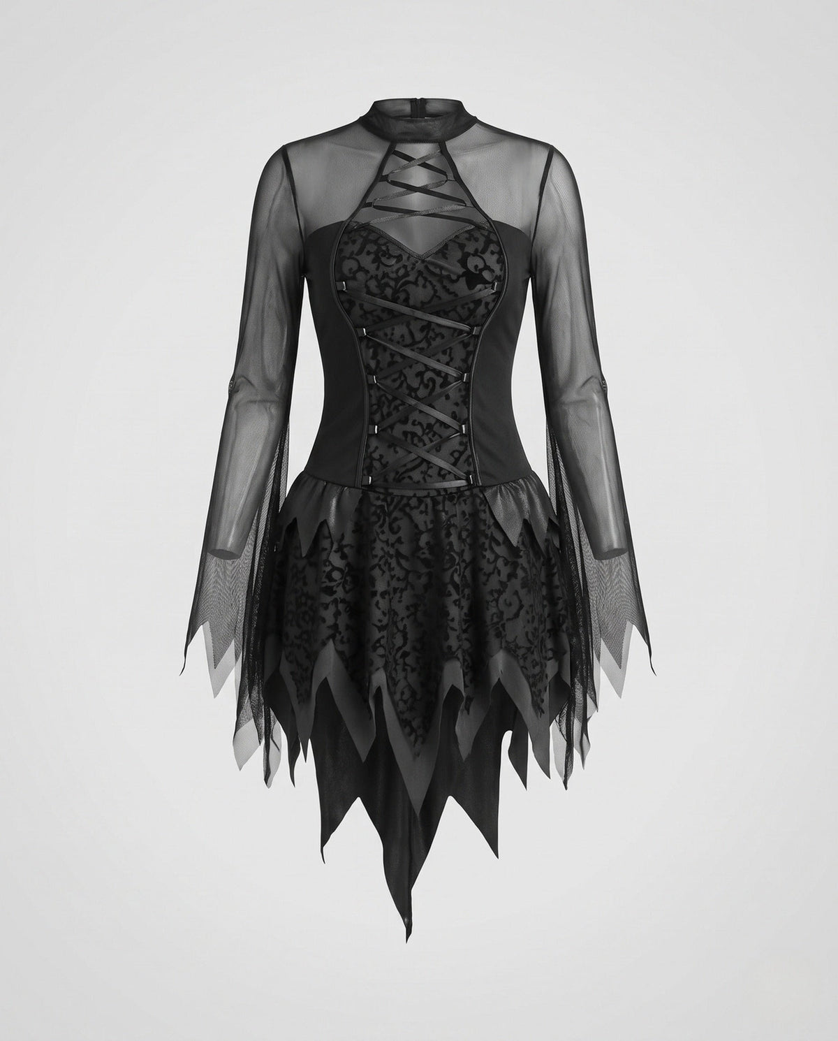 Women's Lace-Up Dark Angel Costume Dress | Georgiana_4