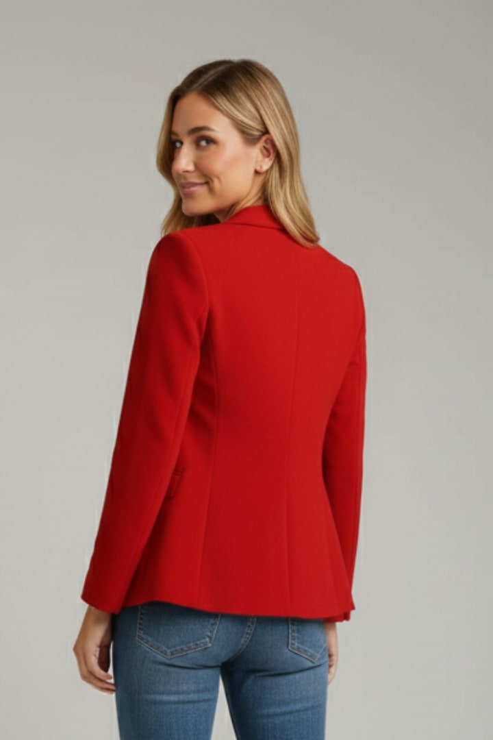 Women's Single Button Tailored Blazer | Tacita_4