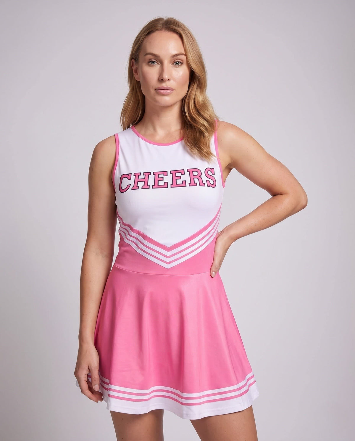 Women's Striped Cheerleader Costume Dress | Mirabel_2