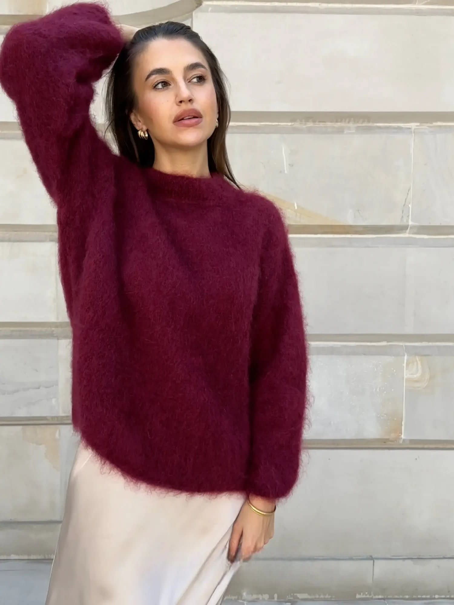 Women's Mohair Blend Knit Jumper | Clemmie_7