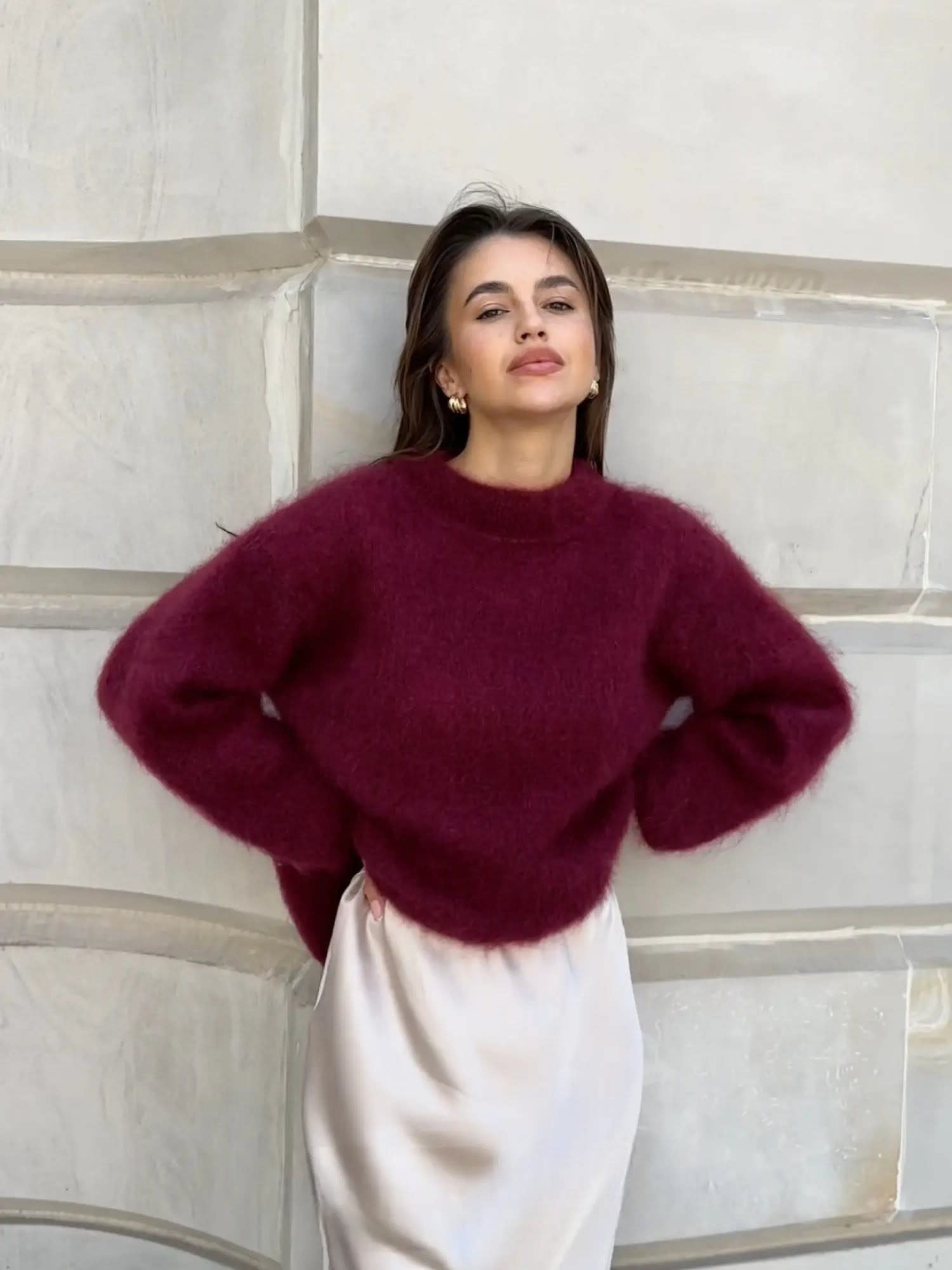 Women's Mohair Blend Knit Jumper | Clemmie_9