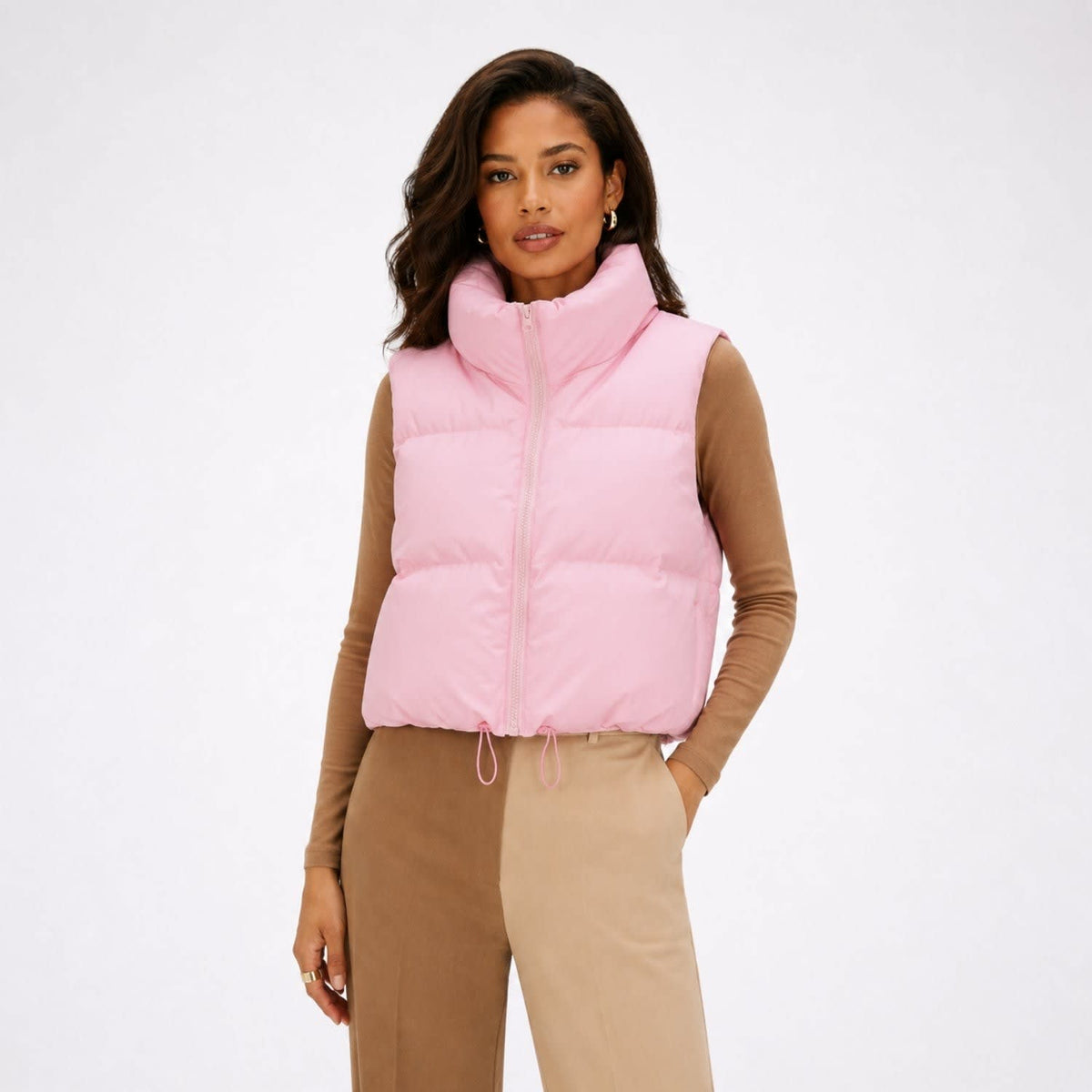 Women's Cropped Puffer Gilet | Colette_8