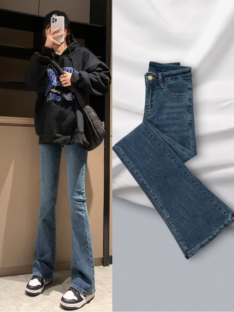 Women's Wide Leg Flared Jeans | Niamh_2