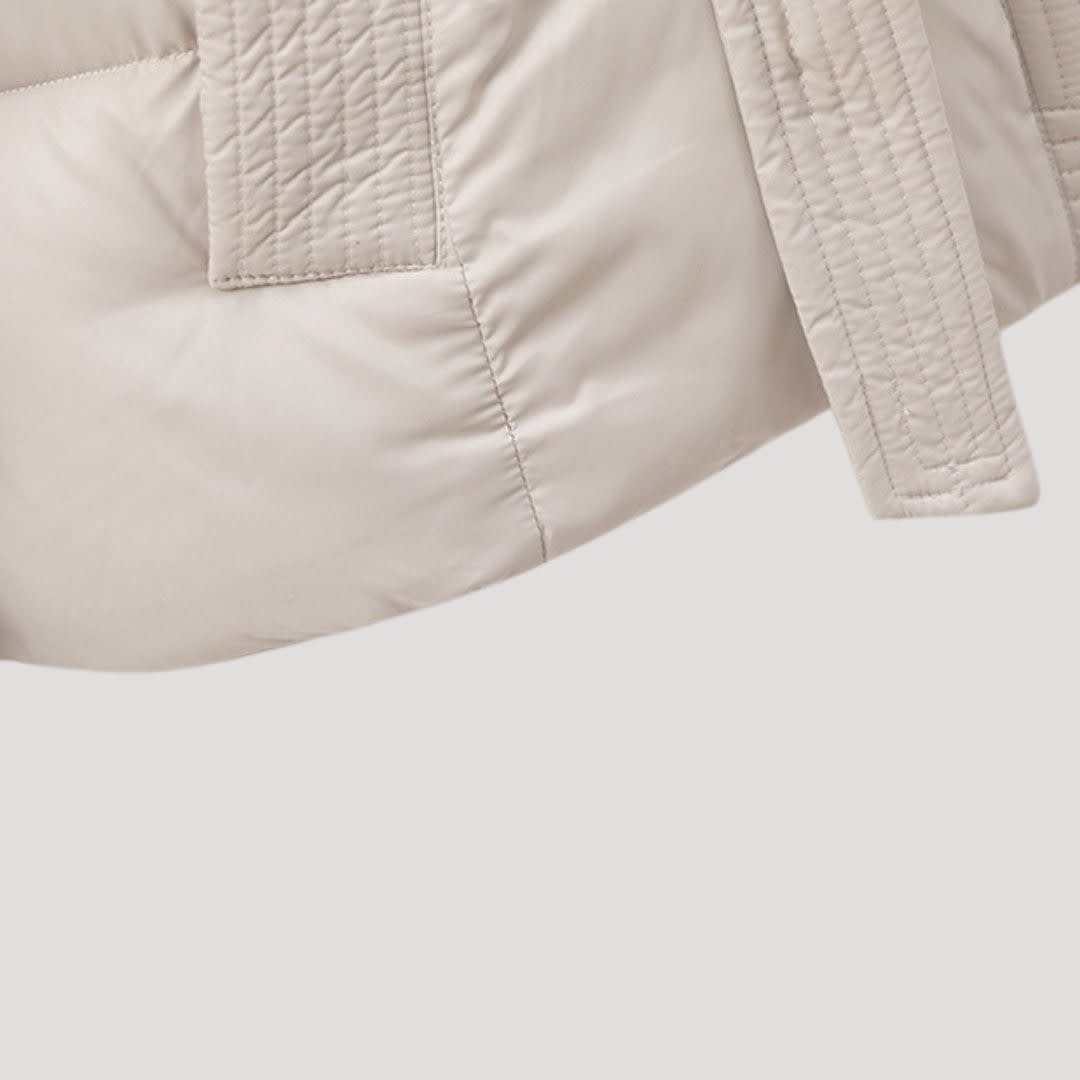 Women's Belted Hooded Puffer Jacket | Gwladys_3