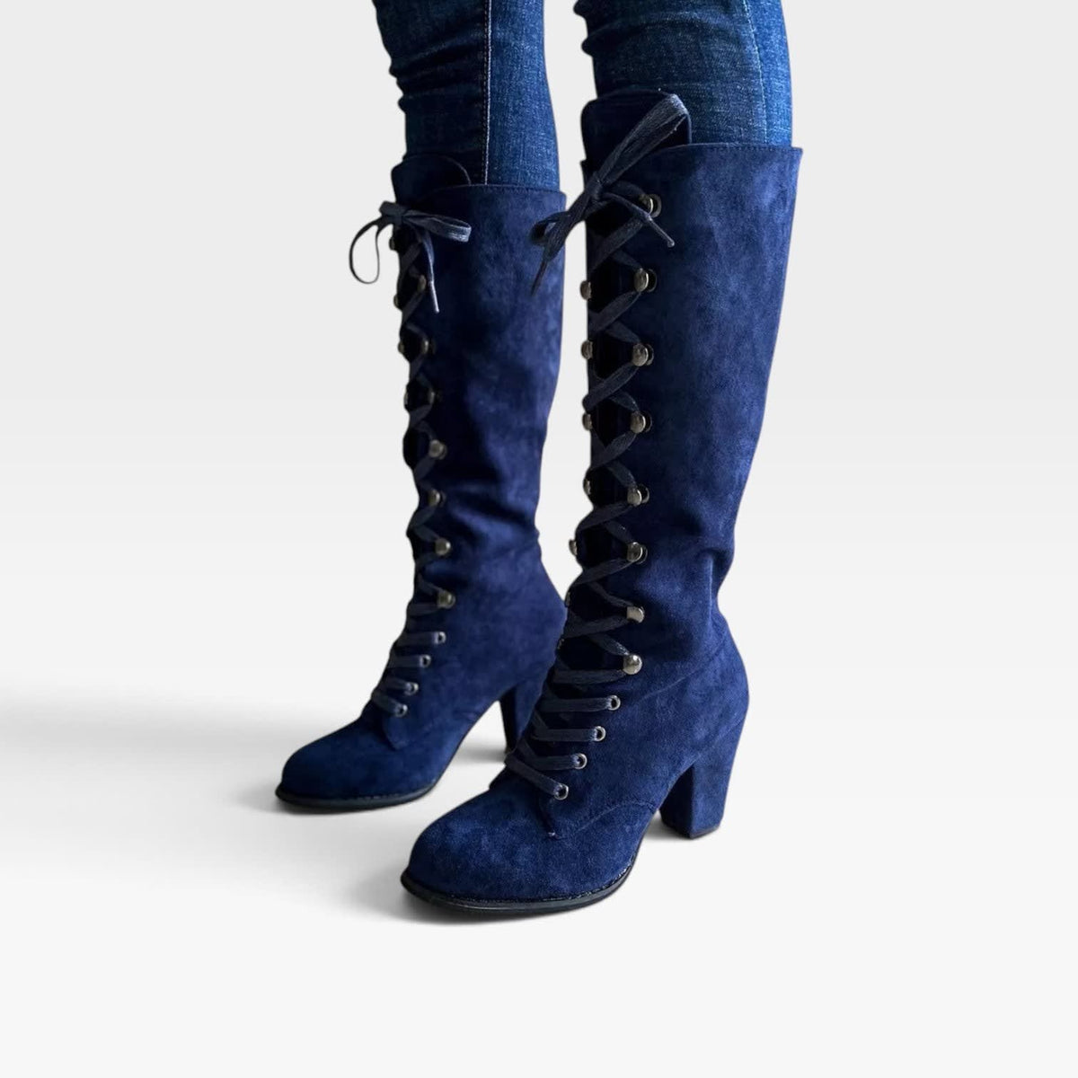 Women's Lace-Up Knee High Boots | Christina_7