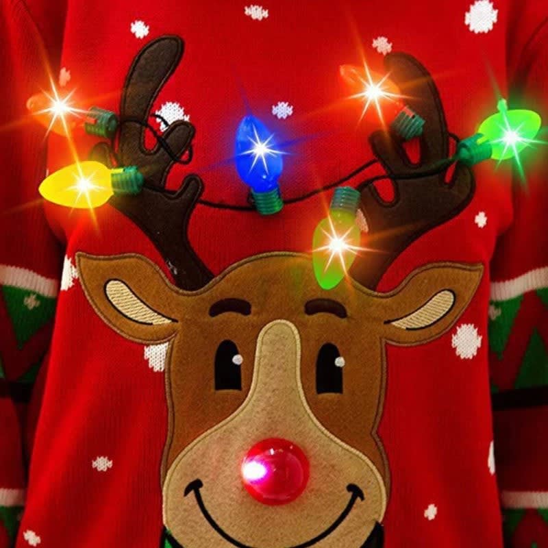 Women's Light Up Christmas Jumper | Endelienta_6