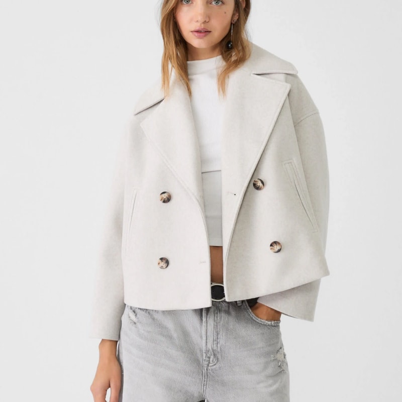Women's Cropped Double-Breasted Jacket | Imogen_1
