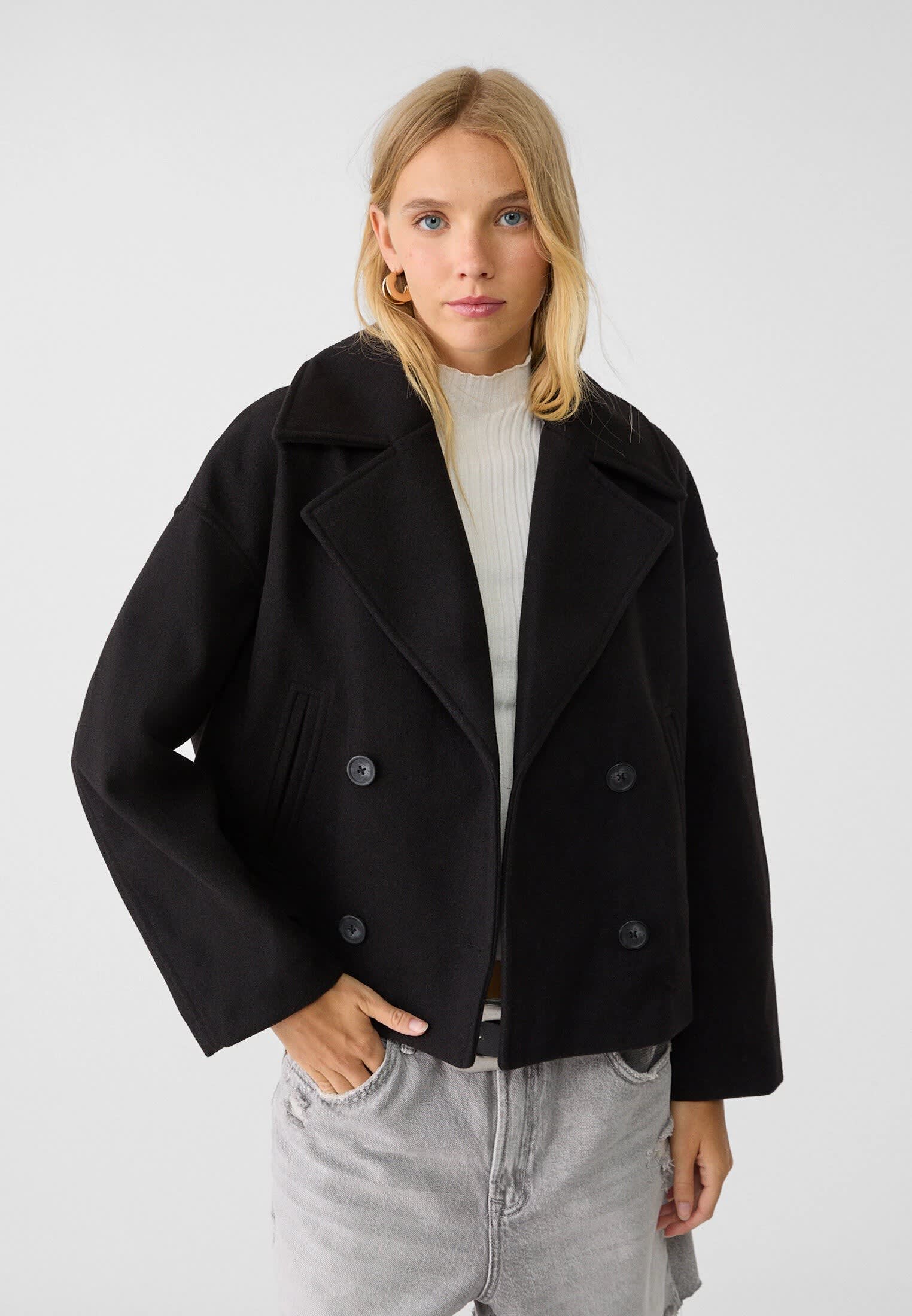 Women's Cropped Double-Breasted Jacket | Imogen_2