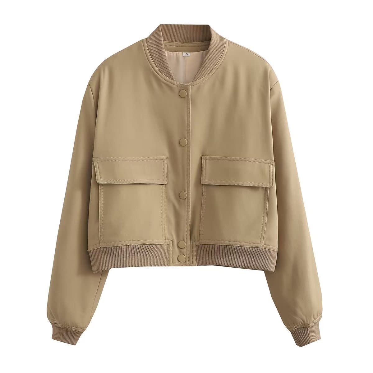 Women's Cropped Bomber Jacket | Dwynwen_10