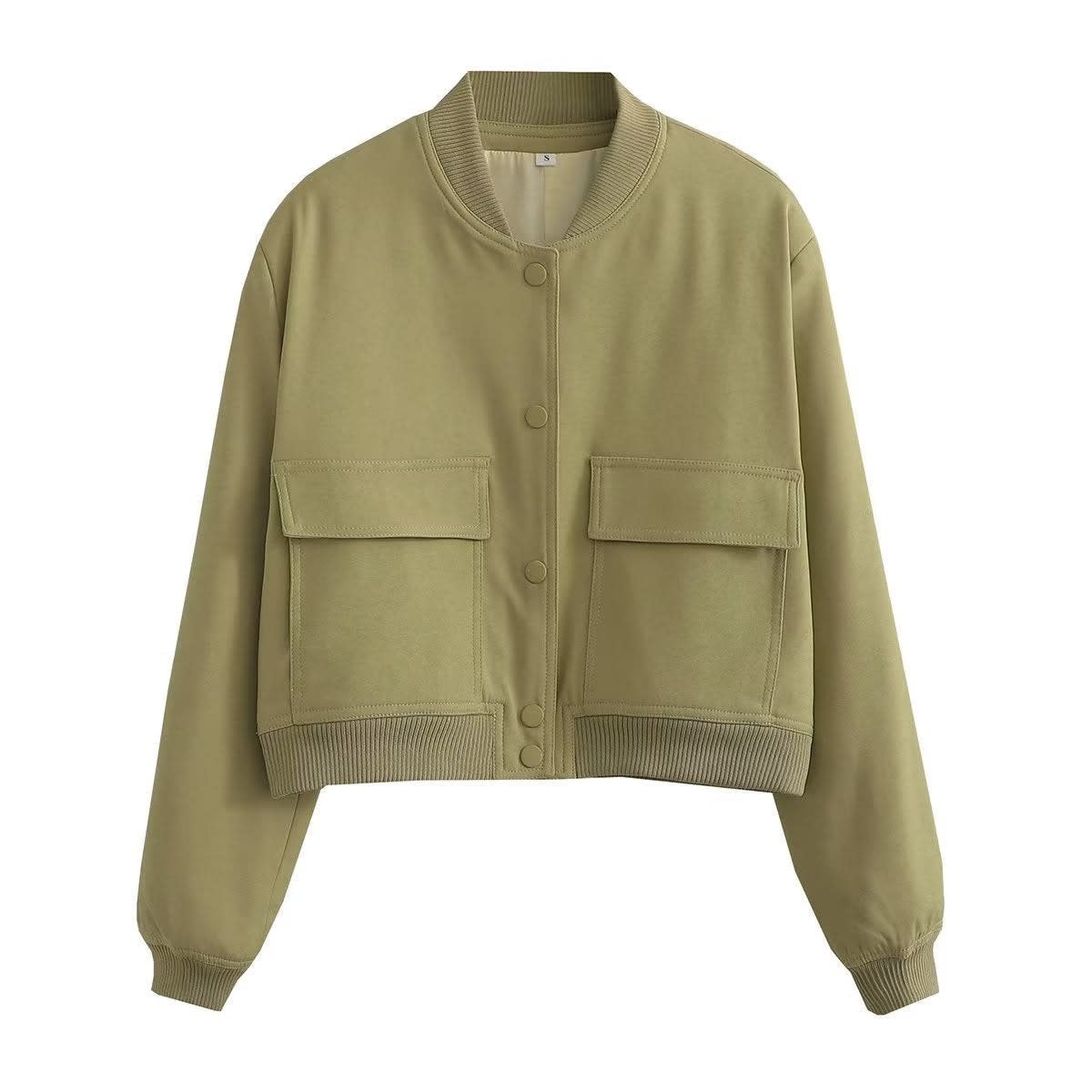 Women's Cropped Bomber Jacket | Dwynwen_11