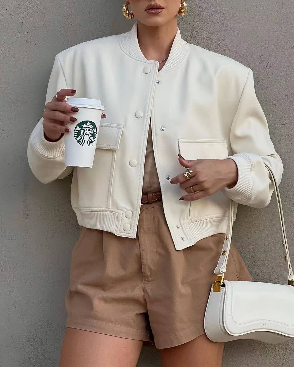 Women's Cropped Bomber Jacket | Dwynwen_5