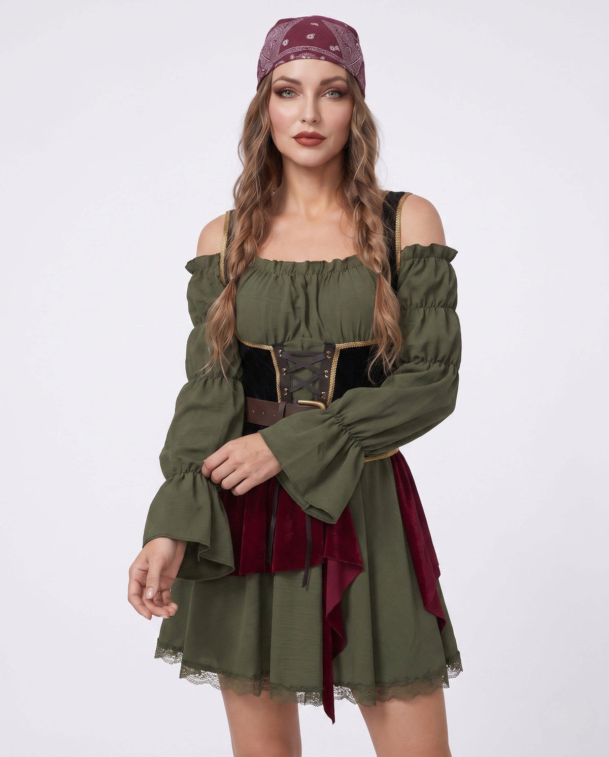 Women's Corset Pirate Costume Dress | Octavia_2