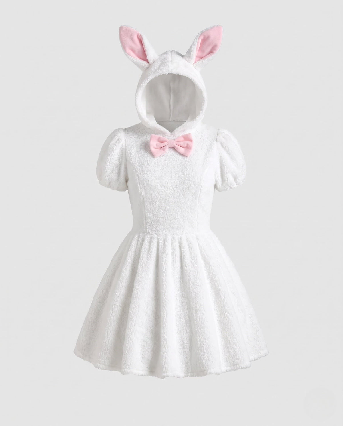 Women's Plush Bunny Costume Mini Dress | Jenny_4