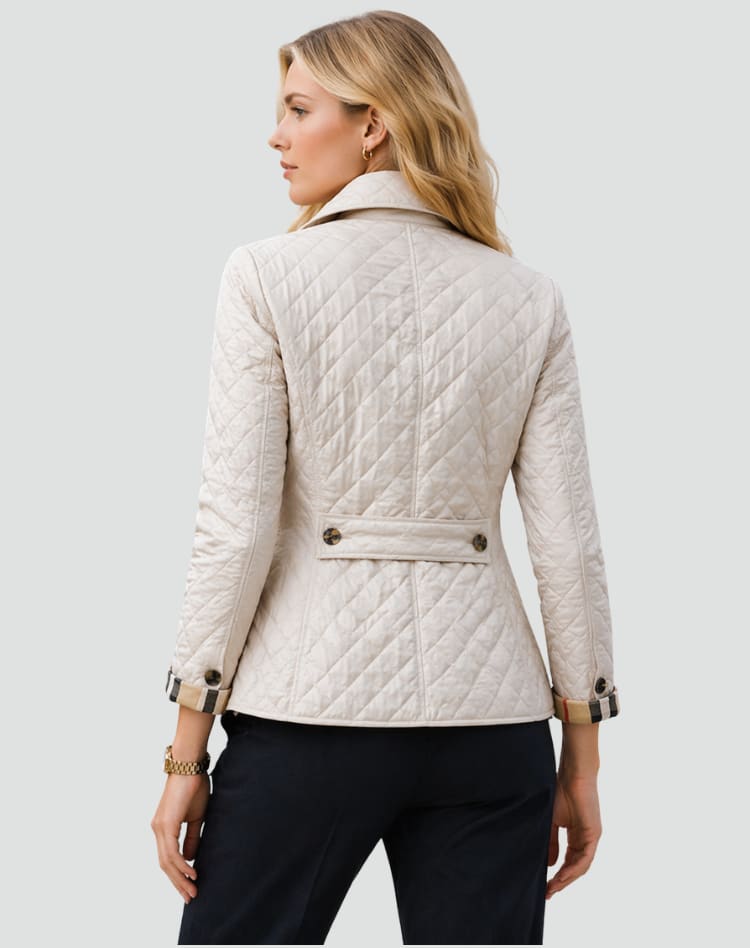 Women's Quilted Button Front Jacket | Edie_8