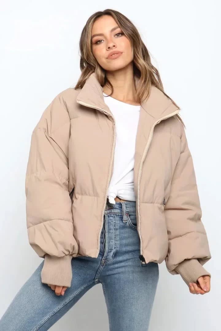 Women's Oversized Quilted Puffer Jacket | Tegan_2