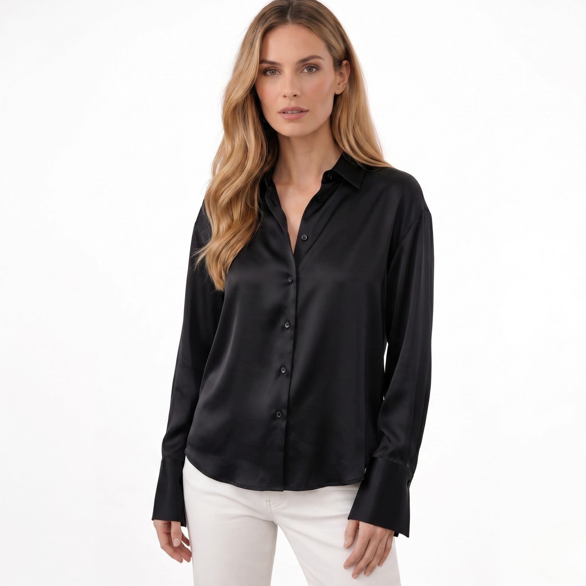Women's Satin Relaxed Fit Blouse | Yolande_6