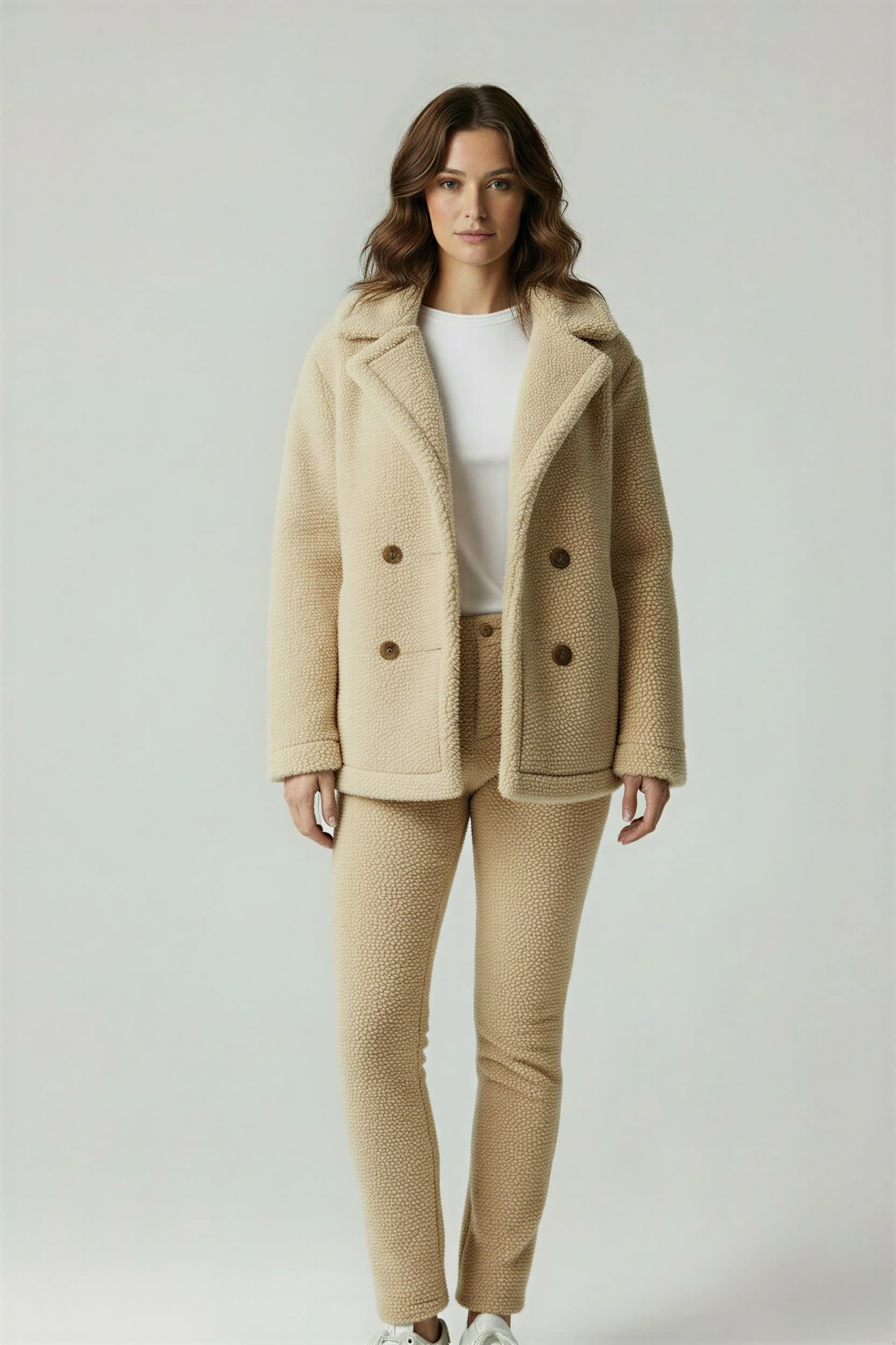 Women's Oversized Sherpa Teddy Coat | Holly_7