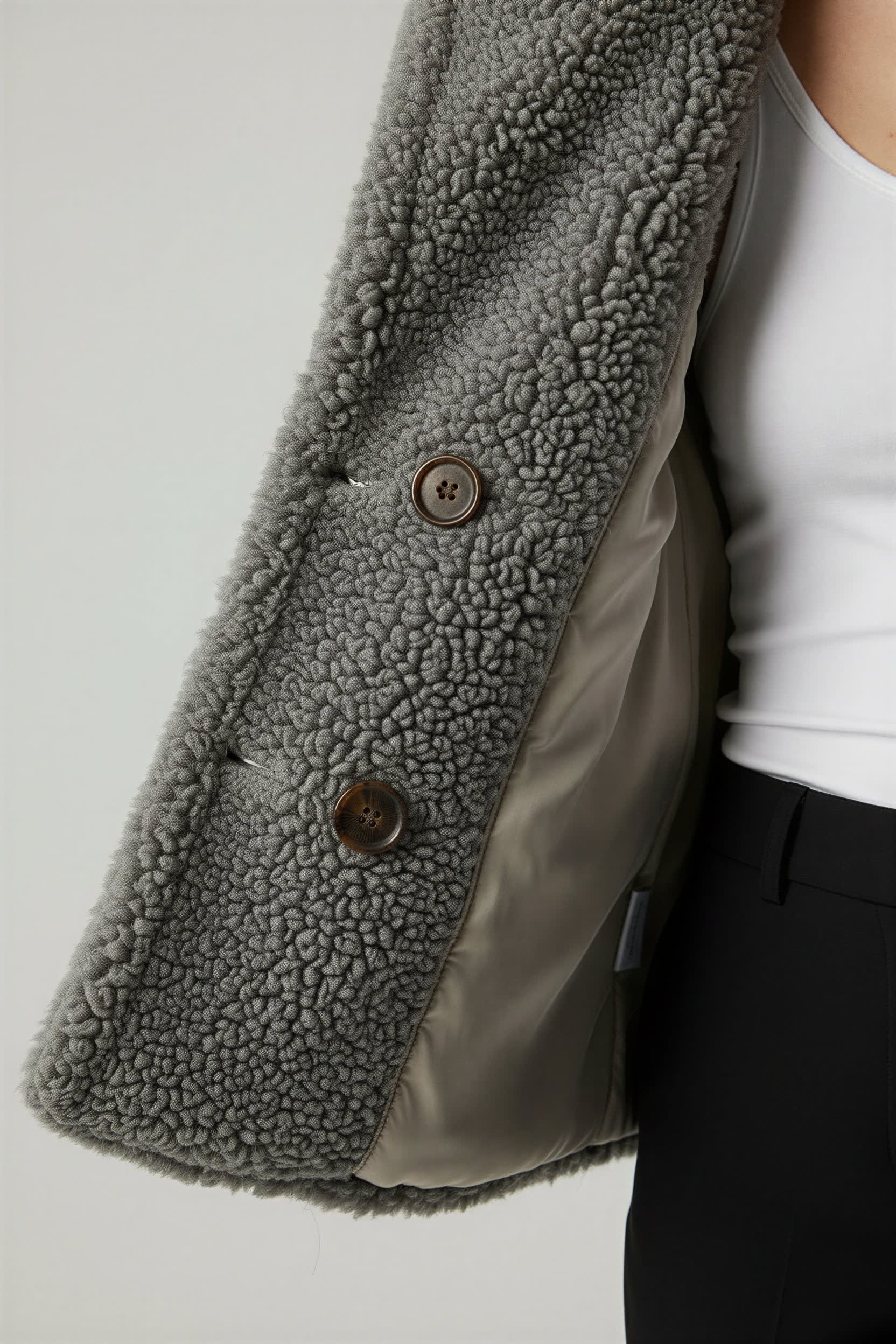 Women's Oversized Sherpa Teddy Coat | Holly_9