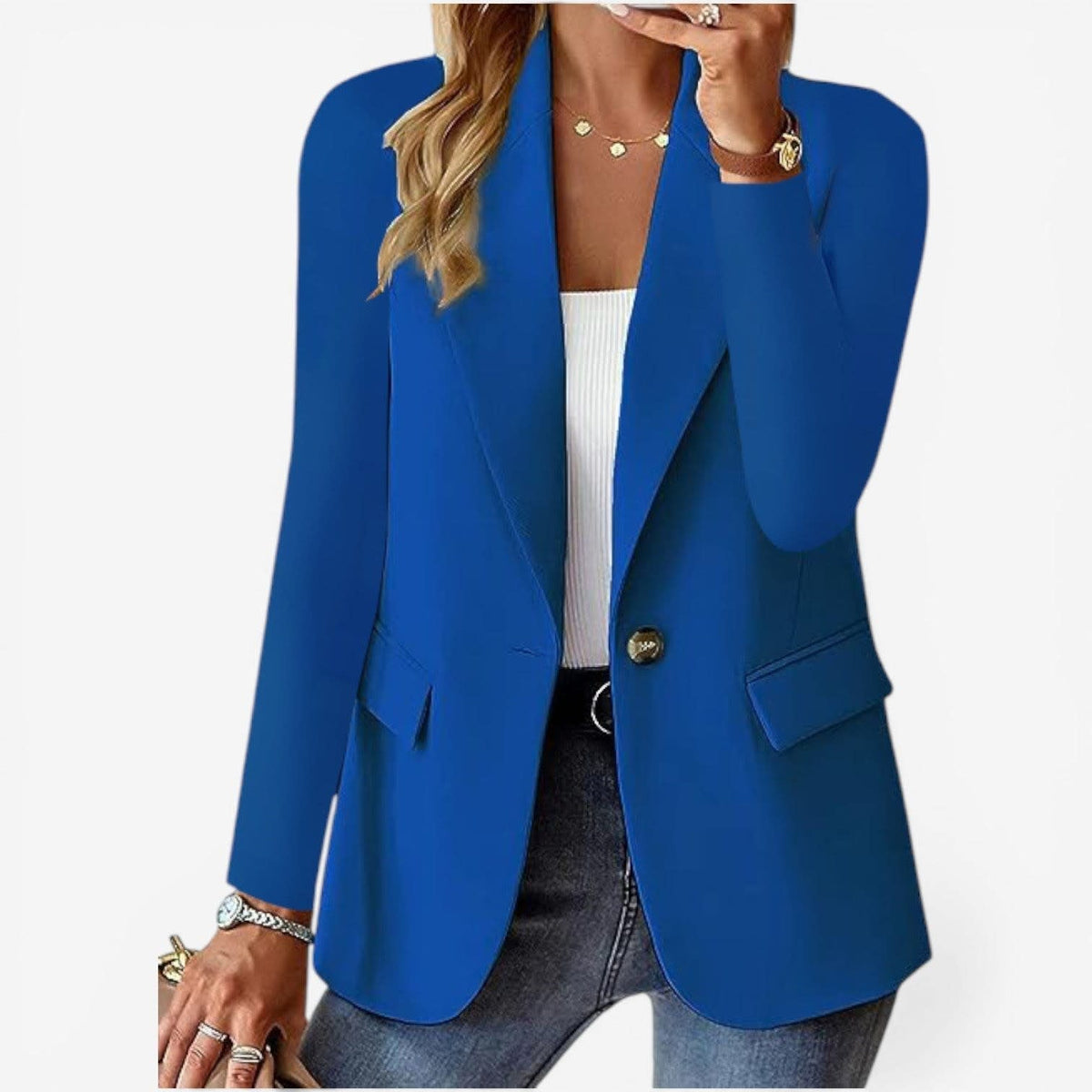 Women's Single Breasted Tailored Blazer | Monica_8