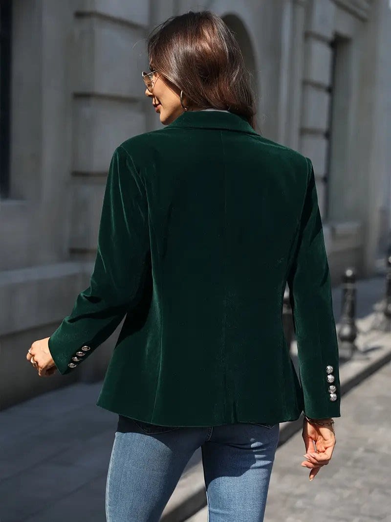 Women's Single Breasted One Button Blazer | Samantha_7
