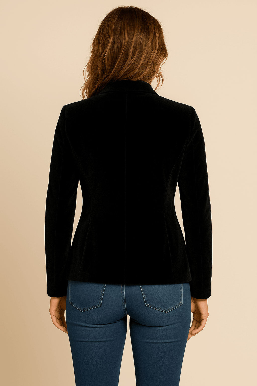 Women's Single Breasted Notched Lapel Blazer | Morgan_4