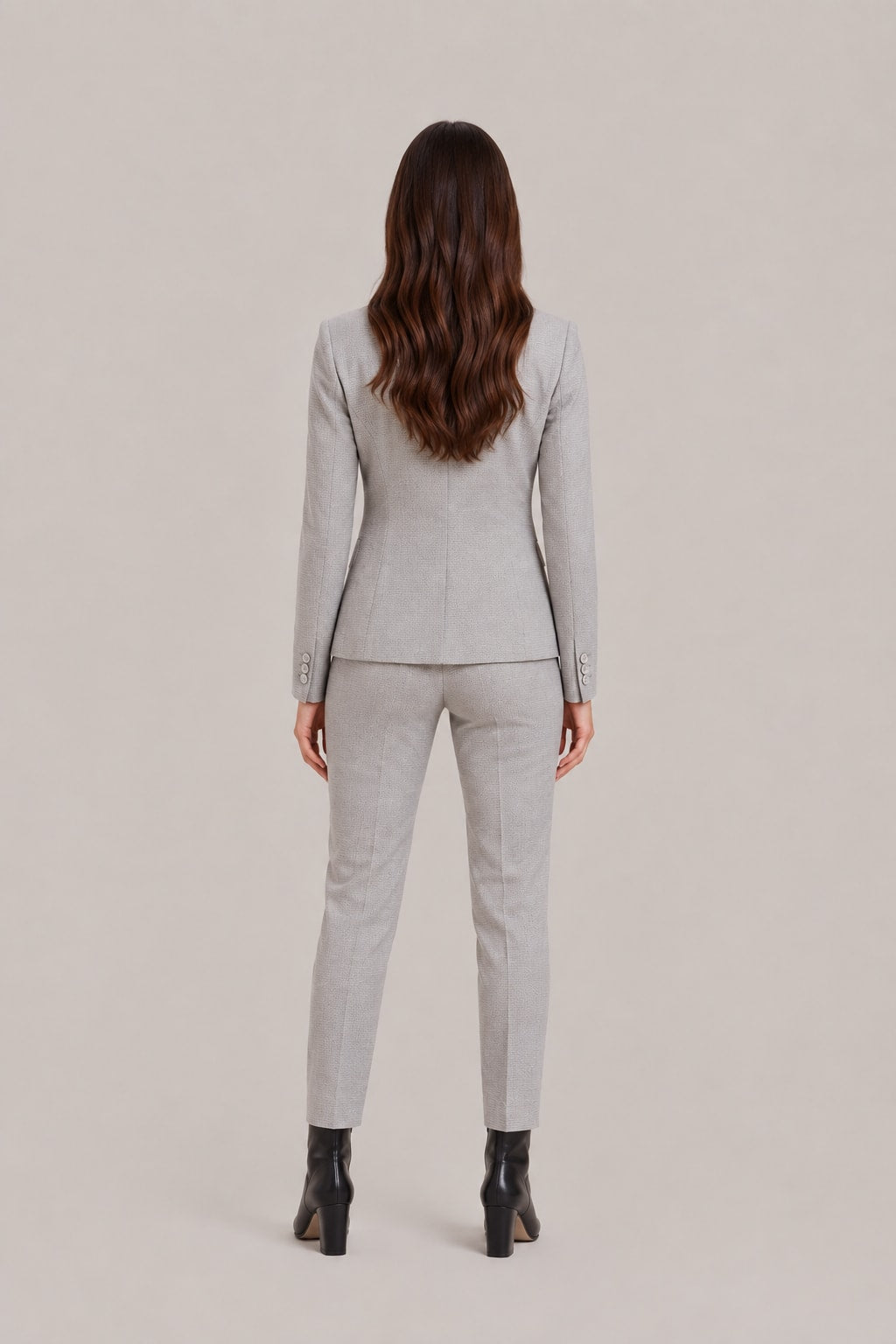 Women's Single Breasted Fitted Blazer Trouser Suit | Esme_5