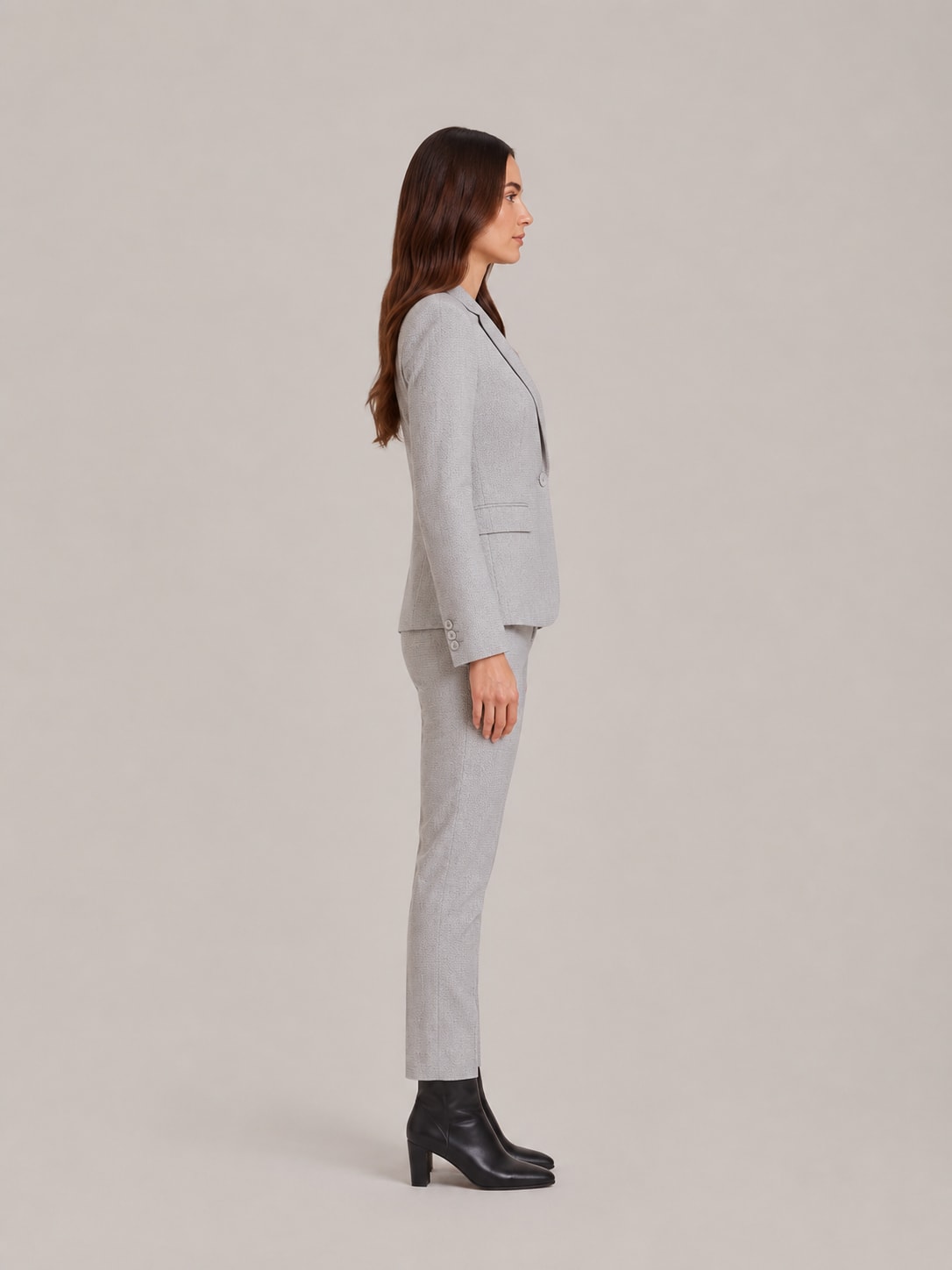 Women's Single Breasted Fitted Blazer Trouser Suit | Esme_6
