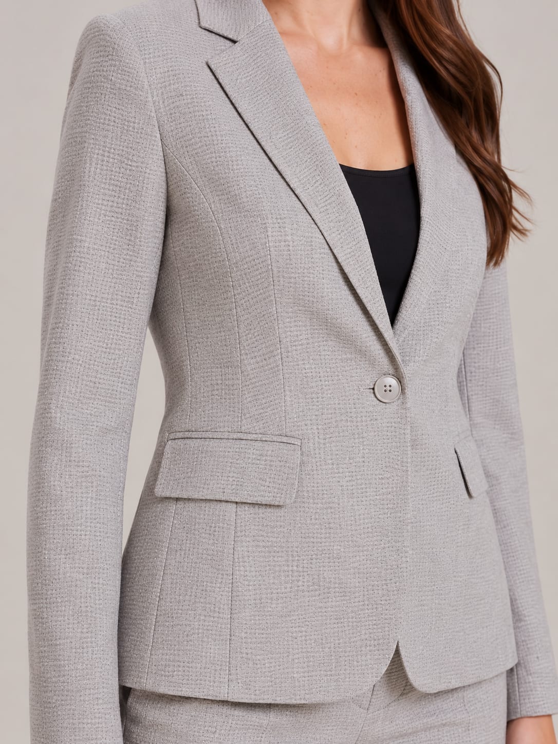 Women's Single Breasted Fitted Blazer Trouser Suit | Esme_7
