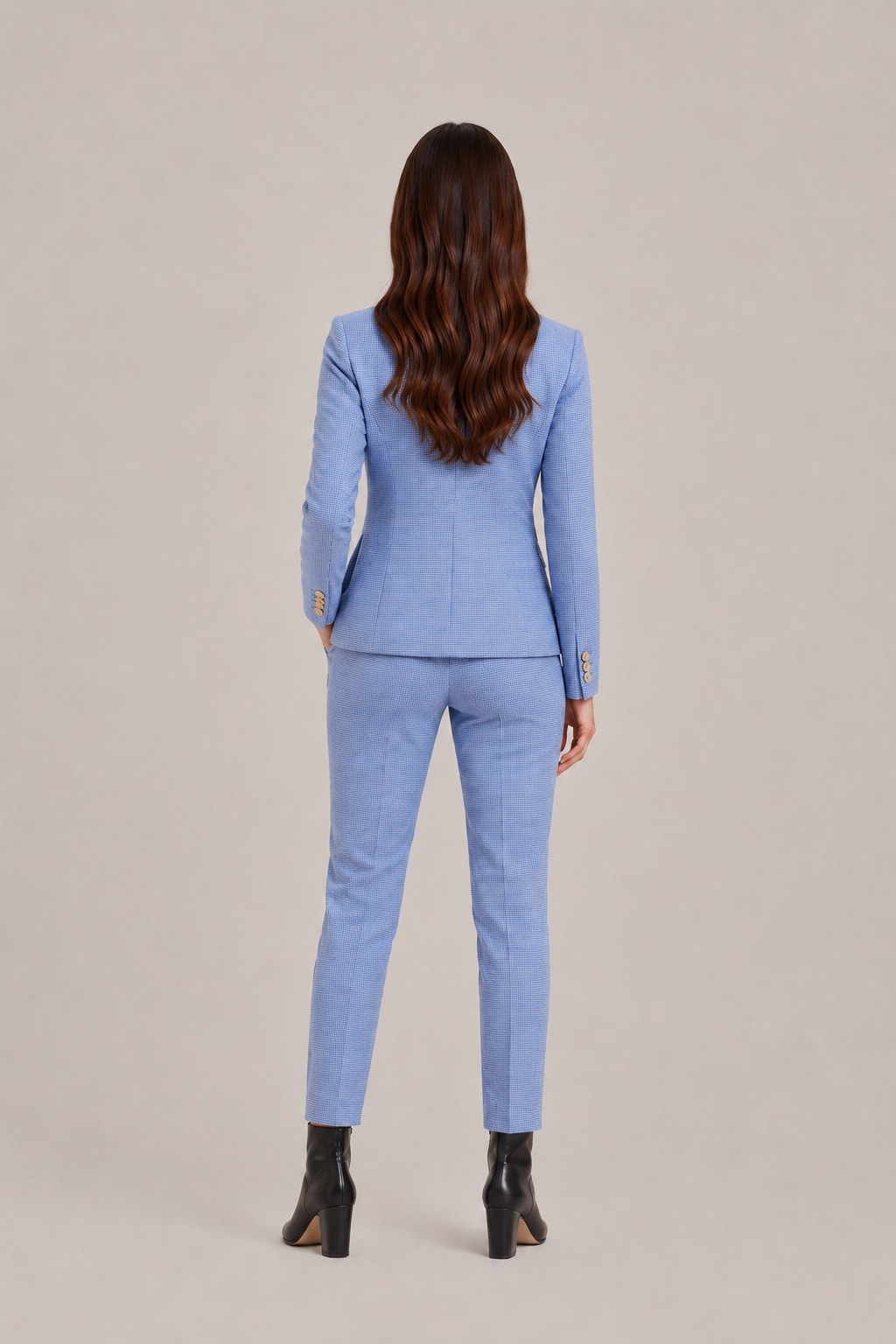 Women's Single Breasted Fitted Blazer Trouser Suit | Esme_9