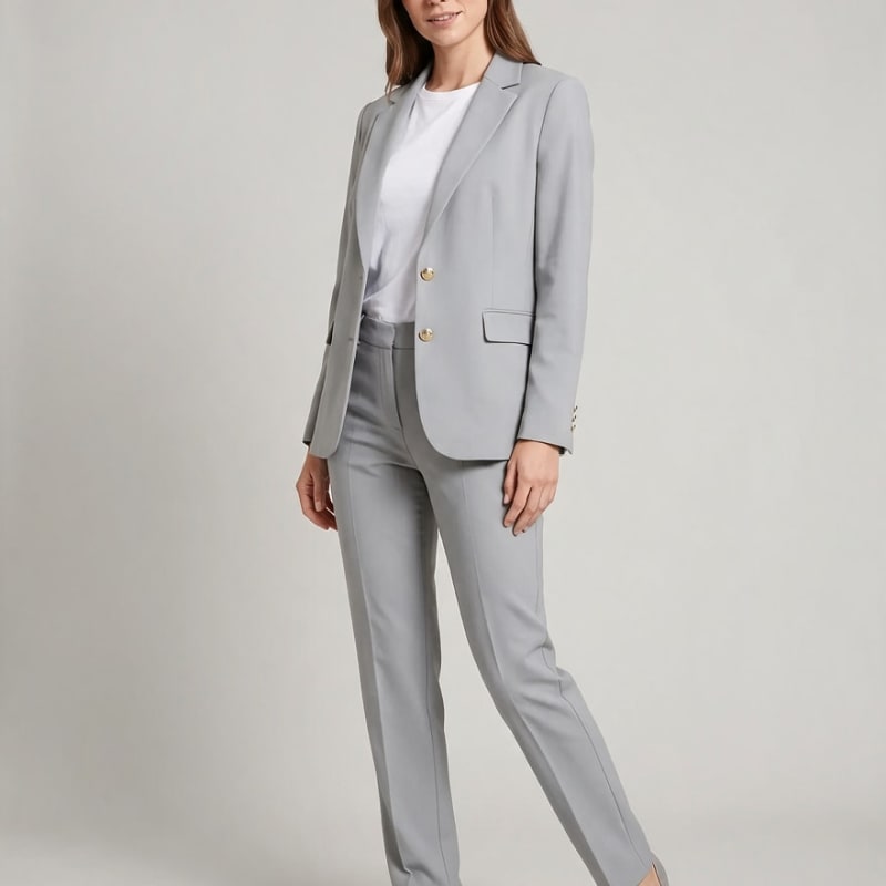 Women's Single Breasted Classic Blazer Trouser Suit | Anya_1